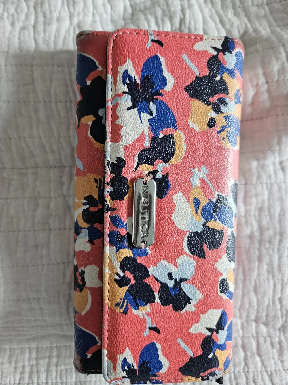 Nautica Coral Floral Wallet
